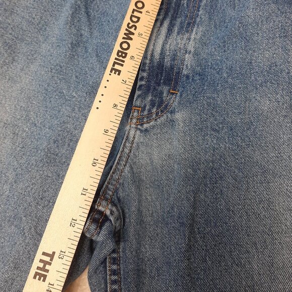 Vintage Chaps Ralph Lauren Man's Blue Relax Fit Straight Legs Denim Jeans 36/34 - Picture 6 of 10